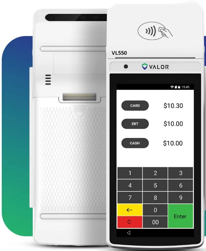 Valor VL550 wireless / mobile payment terminal from Payment USA